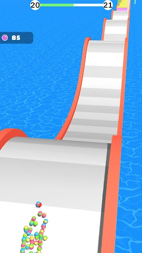 Gameplay screenshot 1 from Balls Go High - Racing game
